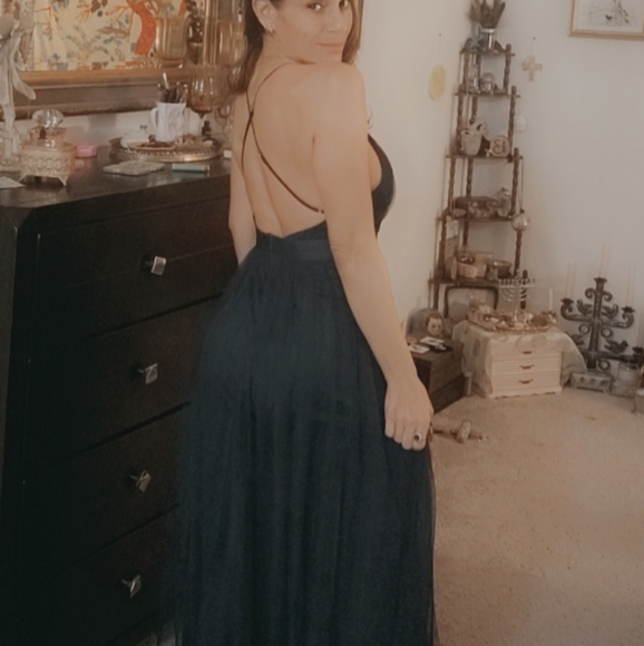 Steps YN Beautiful Blue Prom  Dress Small - Picture 8 of 12